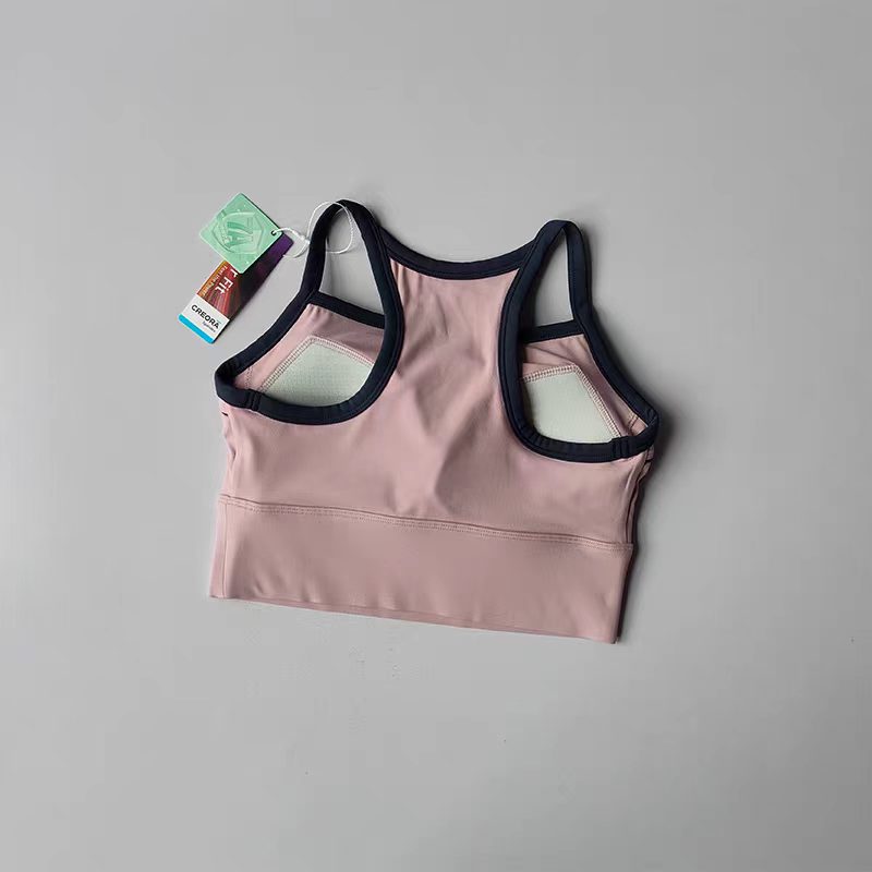 Sports Bra Racerback - Women Color Block Sports Bra with