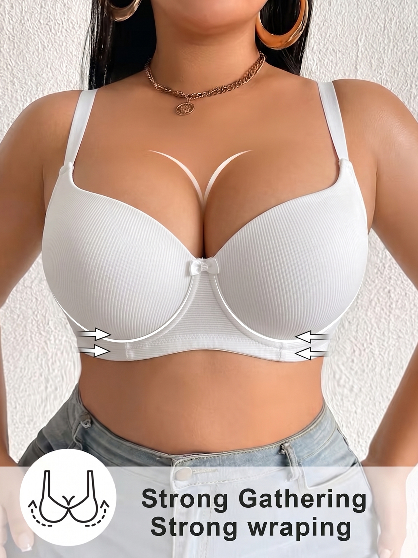 Plus Size Women Bra Thin Cup U - Minimizer Bra Women recension och pris