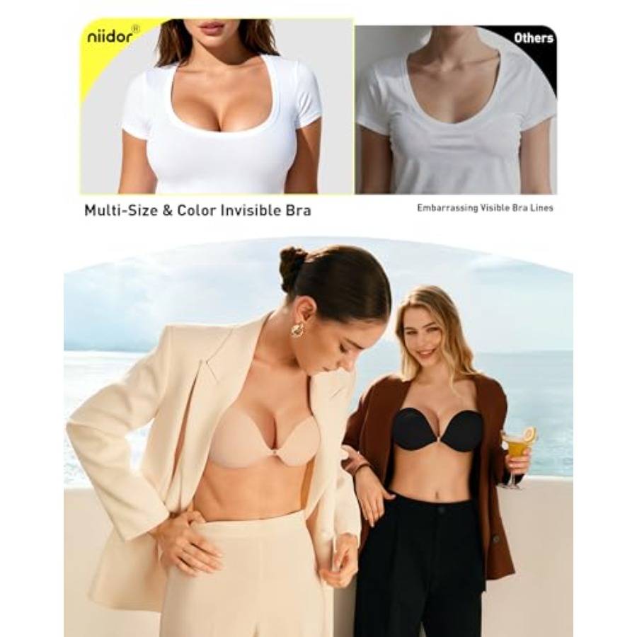 Niidor Adhesive Bra Strapless  - Push Up Bra Silicone recension och pris
