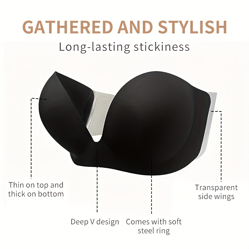 Strapless Seamless Invisible S - Push Up Bra Silicone recension och pris