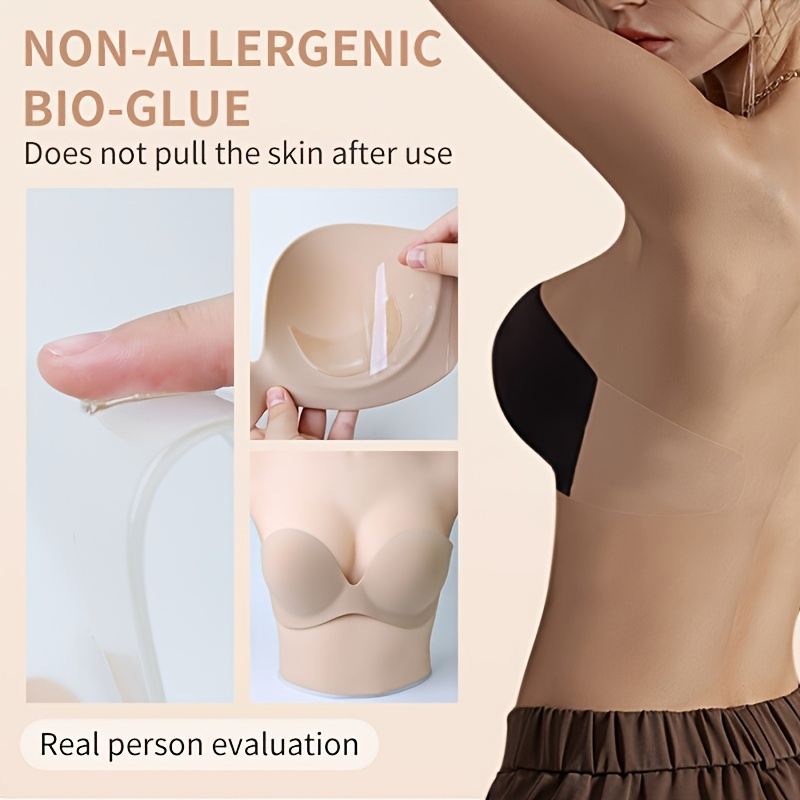 Strapless Seamless Invisible S - Push Up Bra Silicone recension och pris