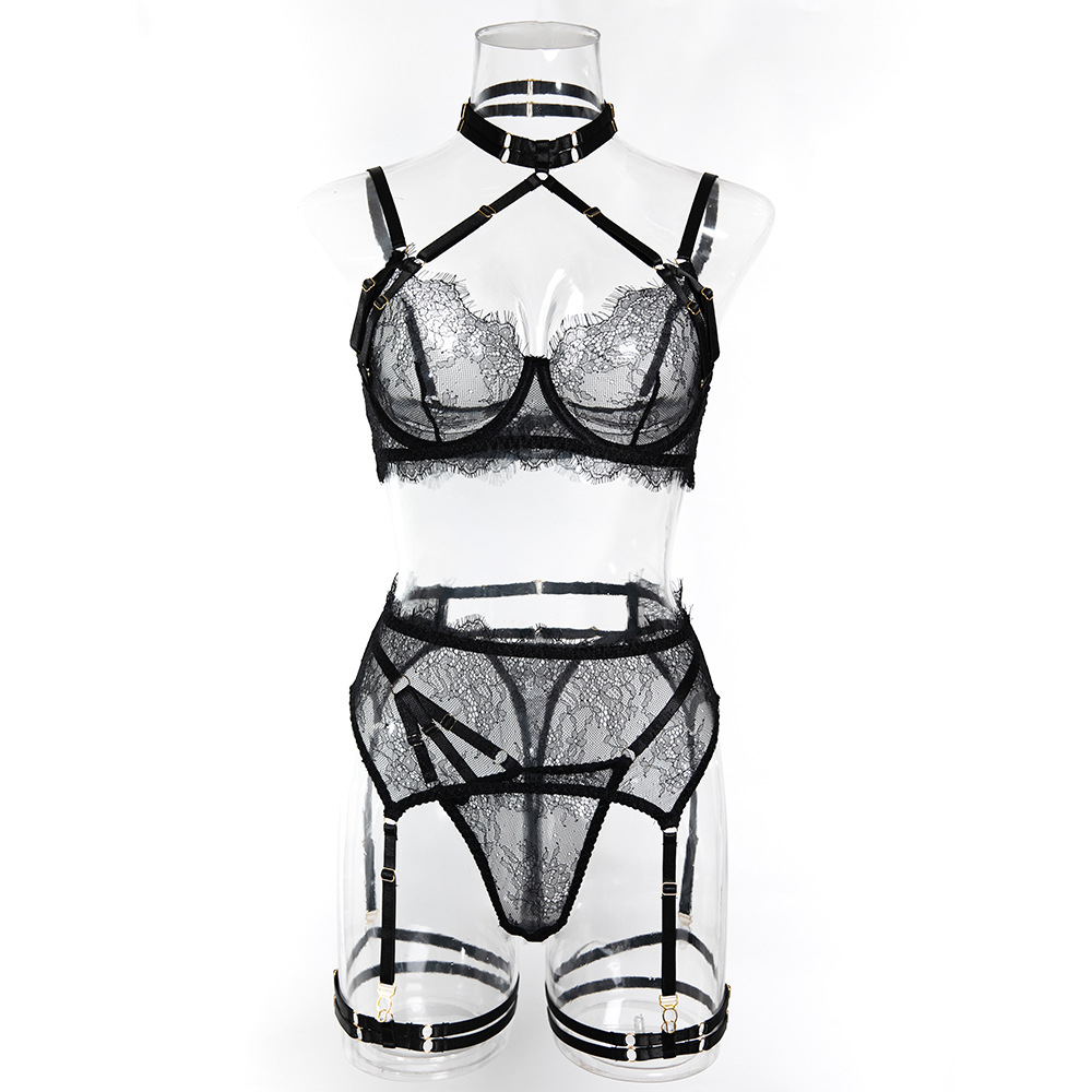 Sexy Lace Erotic Set Women See - Sheer Bra Lace recension och pris