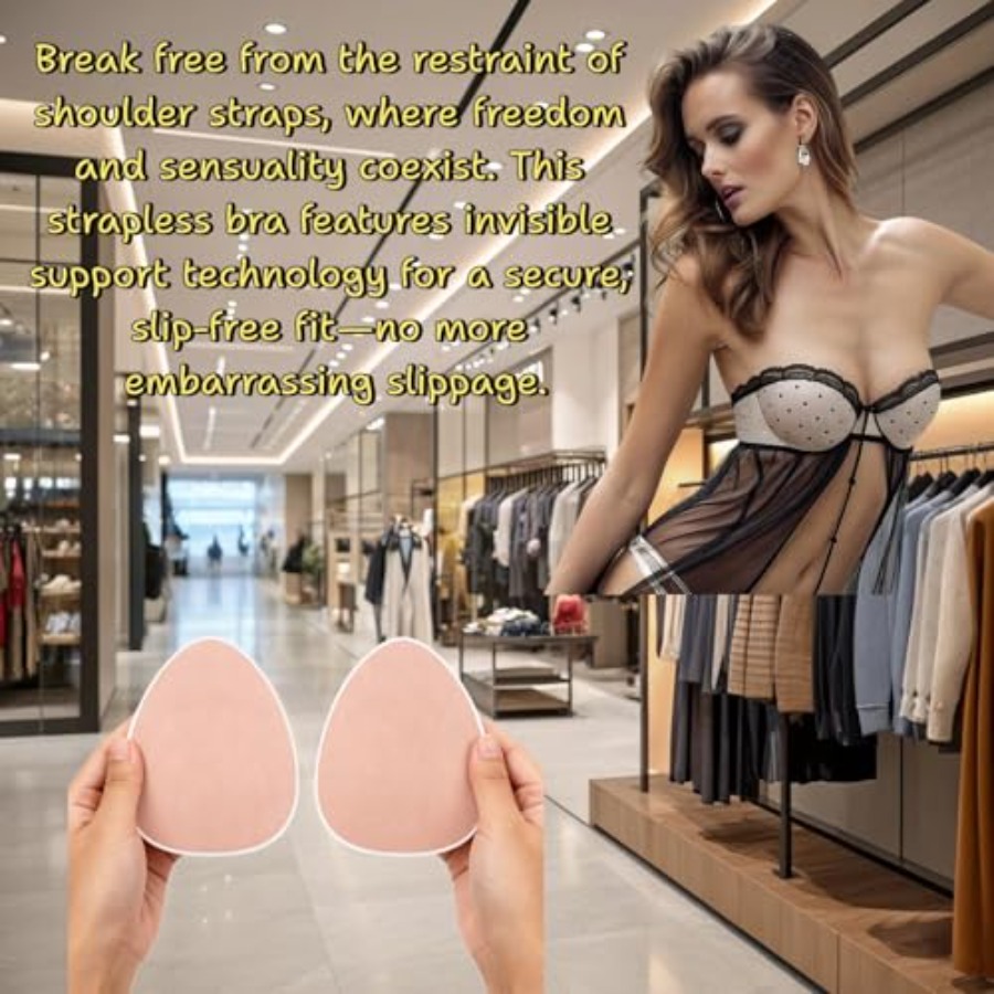 Plus Size Invisible Adhesive S - Strapless Bra Adhesive recension och pris