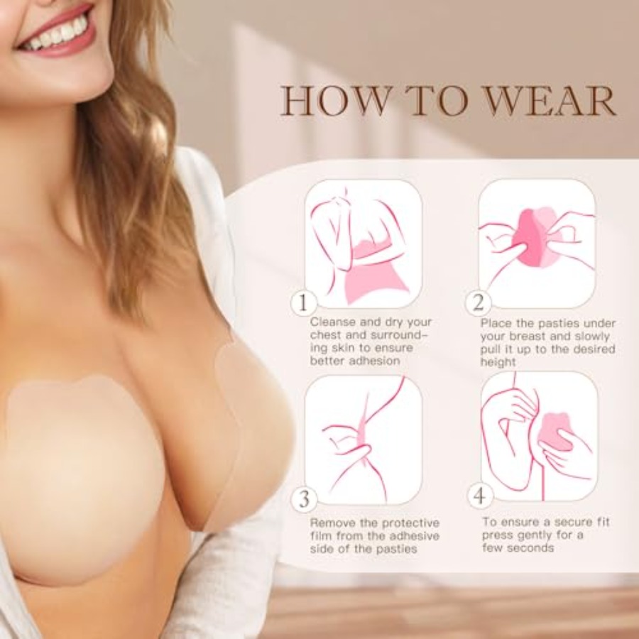 Zacca Sticky Bra for Women, Ad - Push Up Bra Silicone recension och pris
