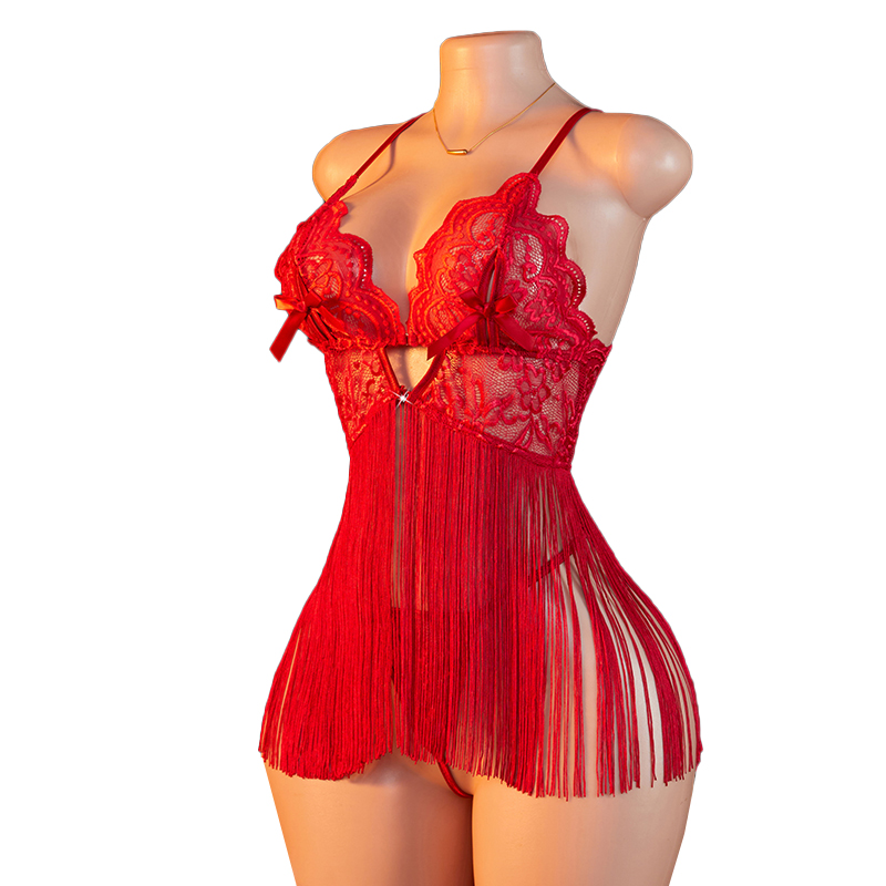 Transparent Lace Women Red Str - Sheer Bra Lace recension och pris