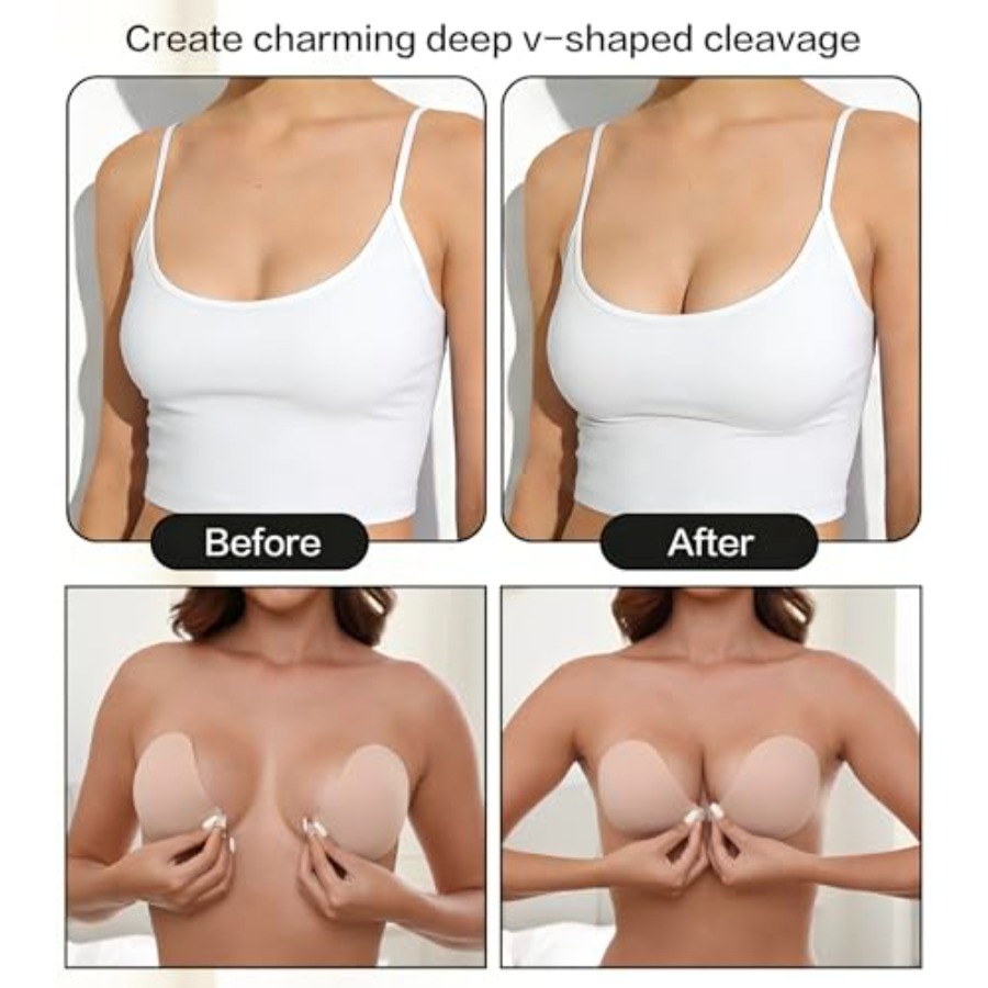 MITALOO Adhesive Bra Invisible - Push Up Bra Silicone recension och pris