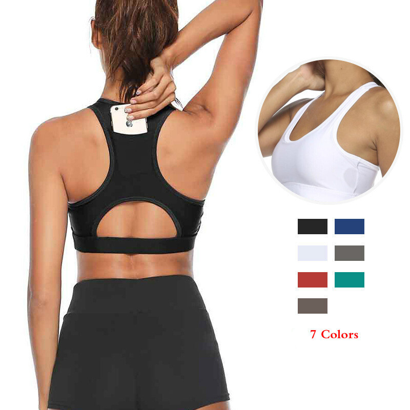 Women Workout Tank Top Gym Str - Underwire Bra Padded recension och pris