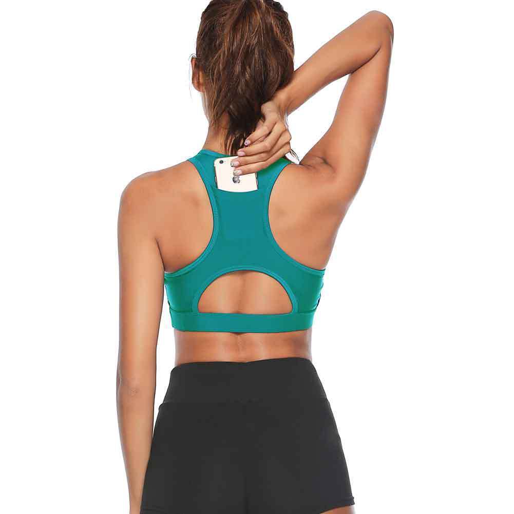Women Workout Tank Top Gym Str - Underwire Bra Padded recension och pris