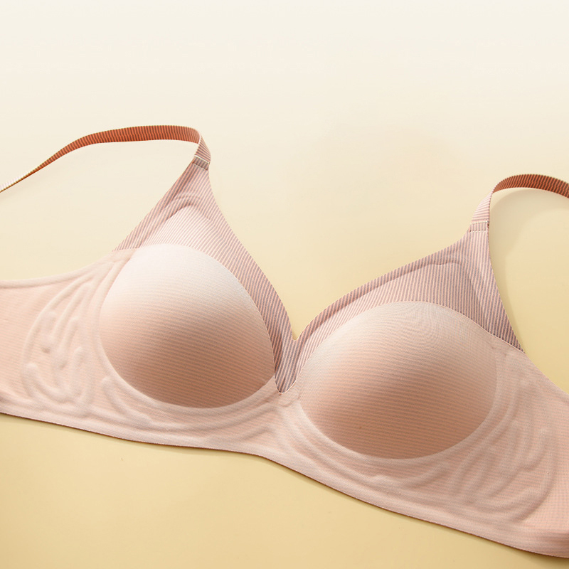 Stripe Color Contrast Soft Sup - Underwire Bra Padded recension och pris