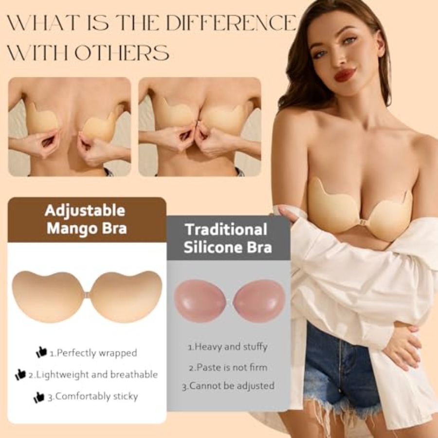 EIDOS Strapless Backless Stick - Push Up Bra Silicone recension och pris