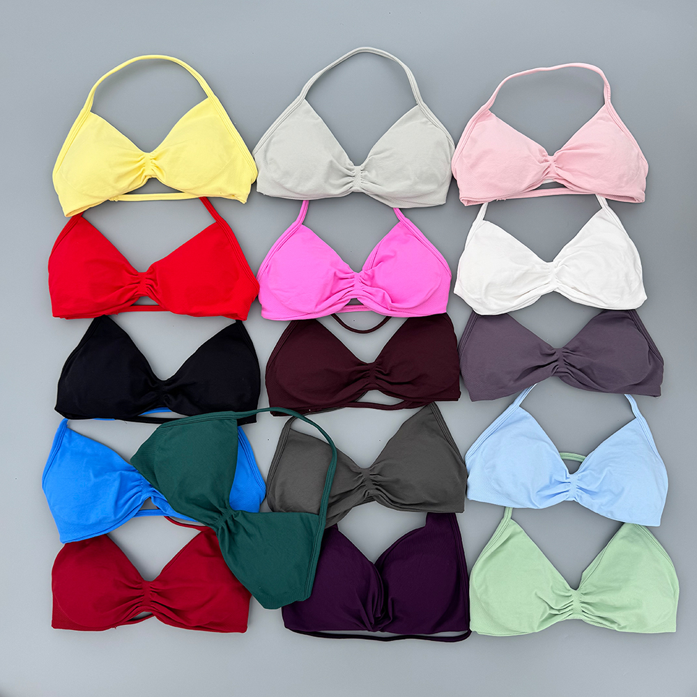 Strappy Bra Gym Top Women High - Sports Bra Racerback recension och pris